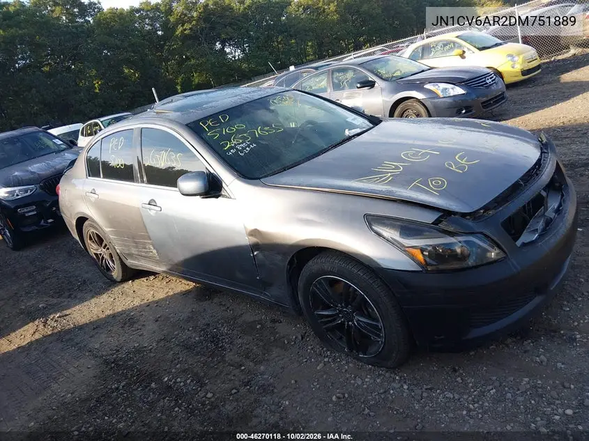 2013 INFINITI G VIN JN1CV6AR2DM751889 — фото 12