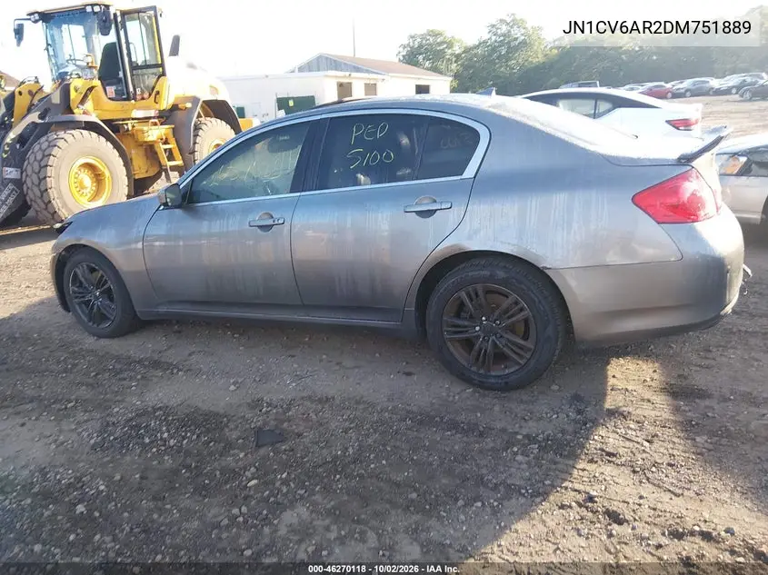 2013 INFINITI G VIN JN1CV6AR2DM751889 — фото 13