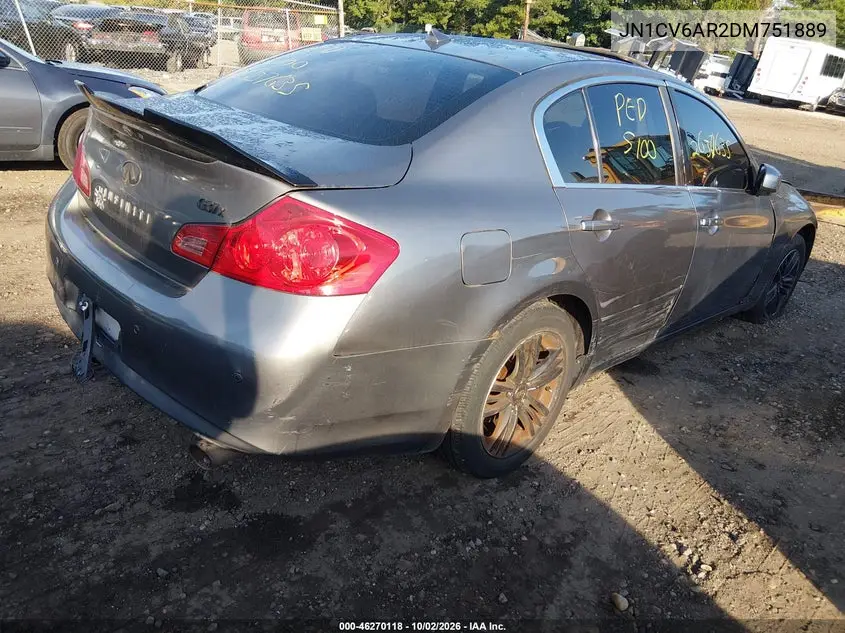 2013 INFINITI G VIN JN1CV6AR2DM751889 — фото 4