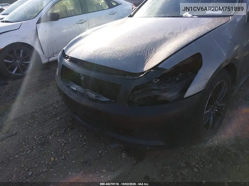 2013 INFINITI G VIN JN1CV6AR2DM751889 — фото 6