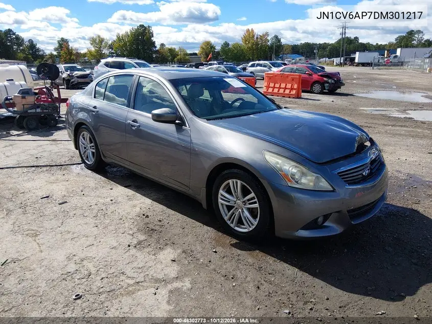 INFINITI G 2013, VIN JN1CV6AP7DM301217