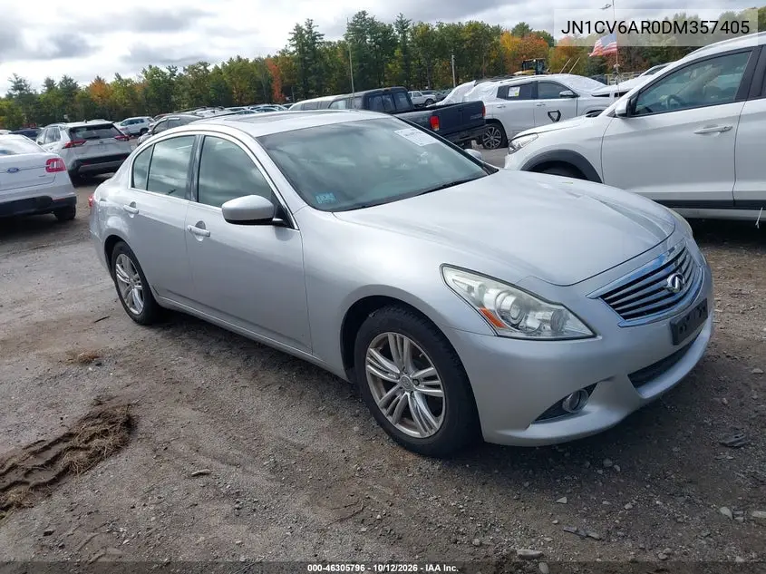 INFINITI G 2013, VIN JN1CV6AR0DM357405