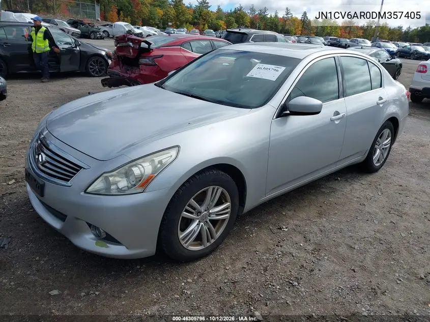 2013 INFINITI G VIN JN1CV6AR0DM357405 — фото 2