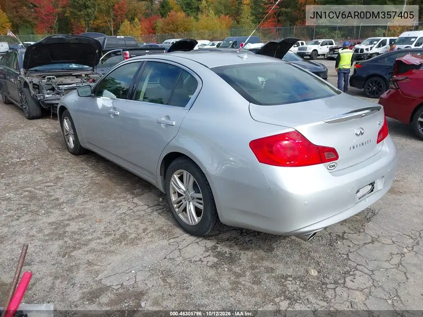 2013 INFINITI G VIN JN1CV6AR0DM357405 — фото 3