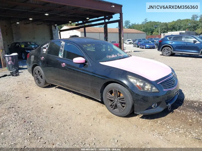 INFINITI G 2013, VIN JN1CV6ARXDM356360