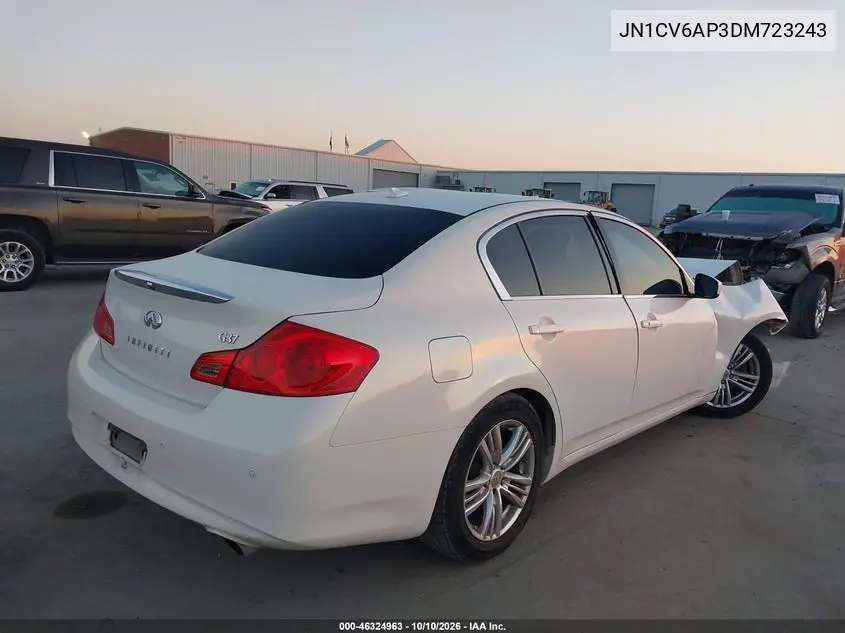2013 INFINITI G VIN JN1CV6AP3DM723243 — фото 4