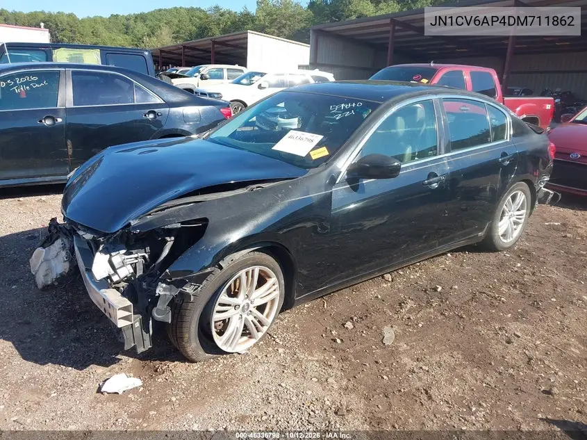 2013 INFINITI G VIN JN1CV6AP4DM711862 — фото 2