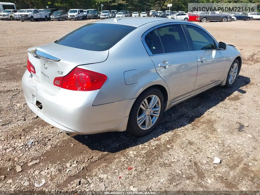 2013 INFINITI G VIN JN1CV6AP6DM721616 — фото 4