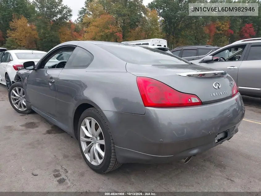 2013 INFINITI G VIN JN1CV6EL6DM982946 — фото 3