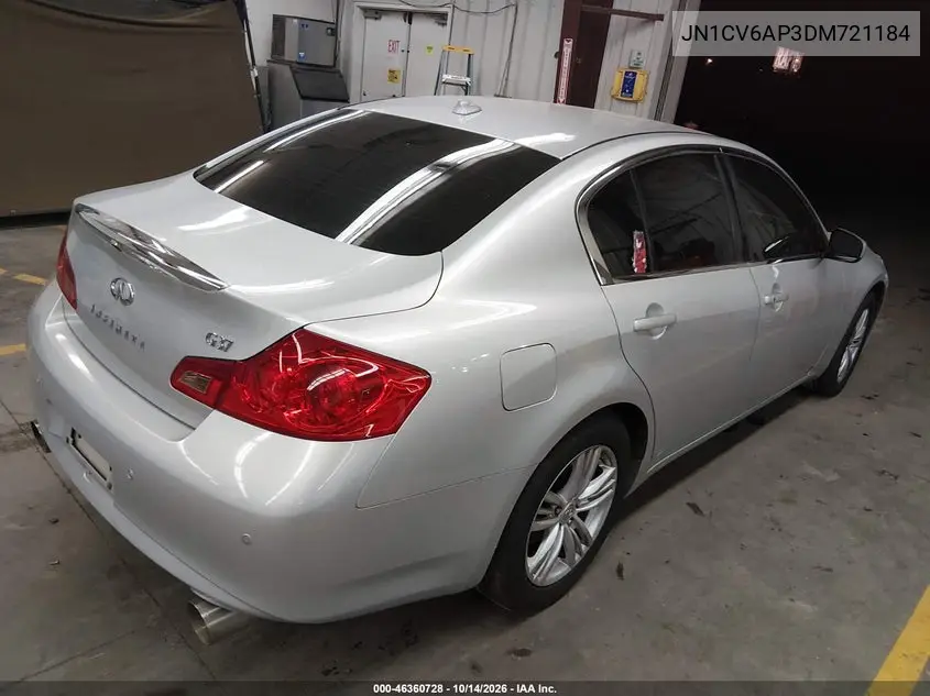 2013 INFINITI G VIN JN1CV6AP3DM721184 — фото 4