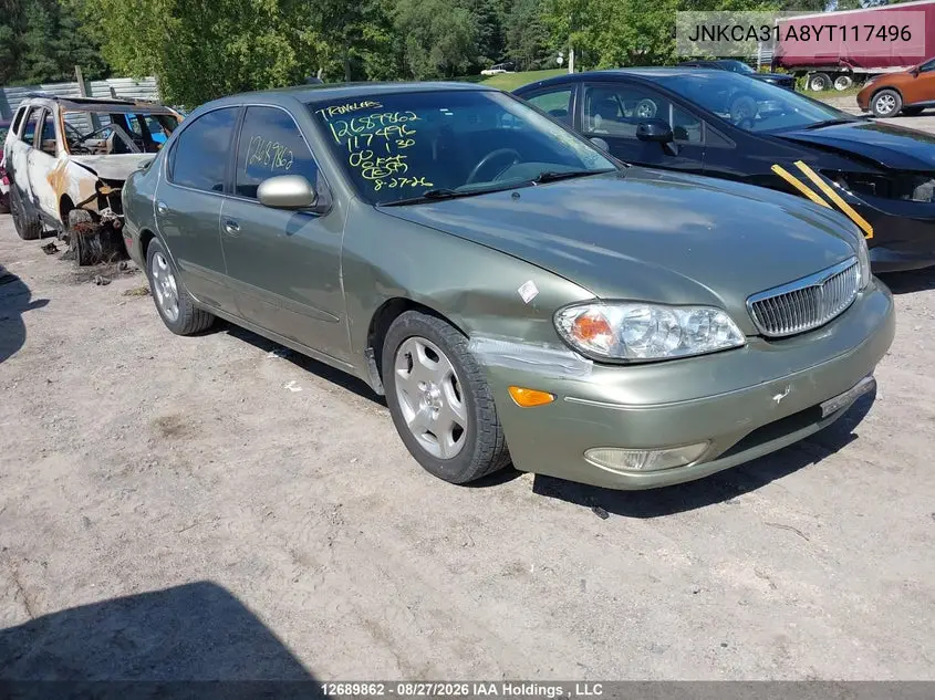 INFINITI I 2000, VIN JNKCA31A8YT117496