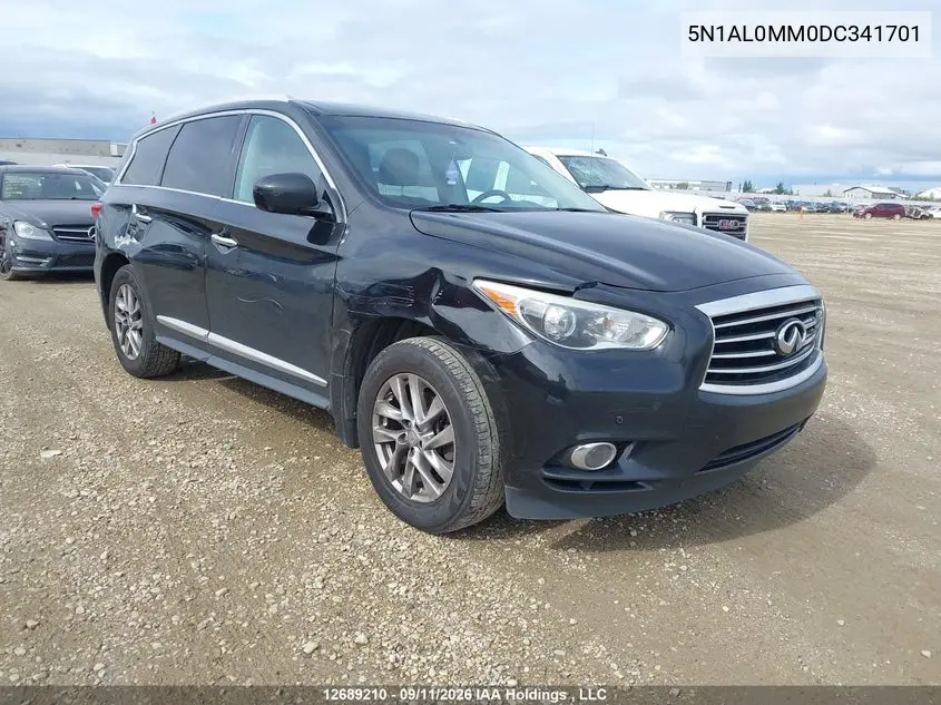 INFINITI JX 2013, VIN 5N1AL0MM0DC341701