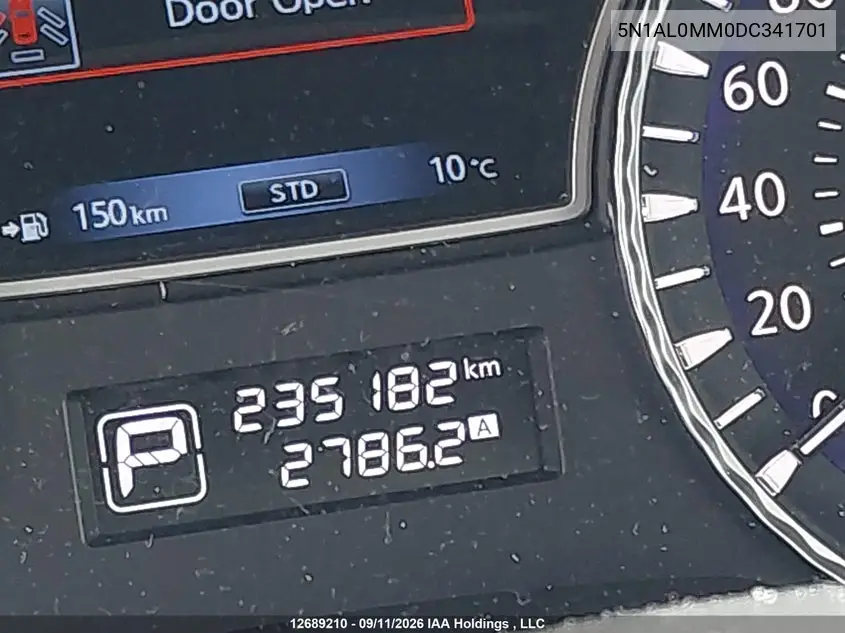2013 INFINITI JX VIN 5N1AL0MM0DC341701 — фото 16