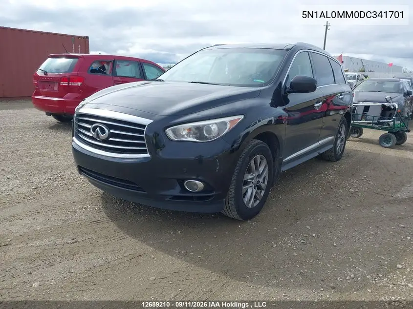 2013 INFINITI JX VIN 5N1AL0MM0DC341701 — фото 2
