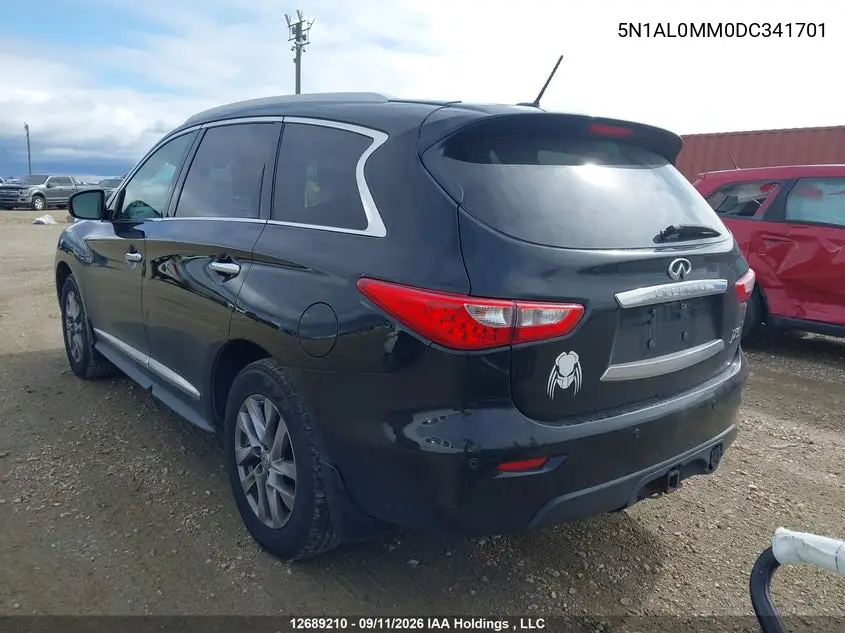 2013 INFINITI JX VIN 5N1AL0MM0DC341701 — фото 3