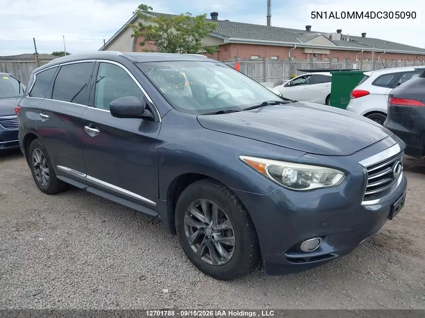 INFINITI JX 2013, VIN 5N1AL0MM4DC305090