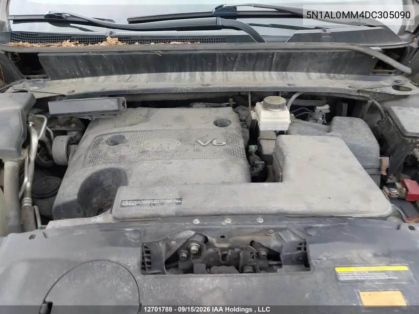 2013 INFINITI JX VIN 5N1AL0MM4DC305090 — фото 10