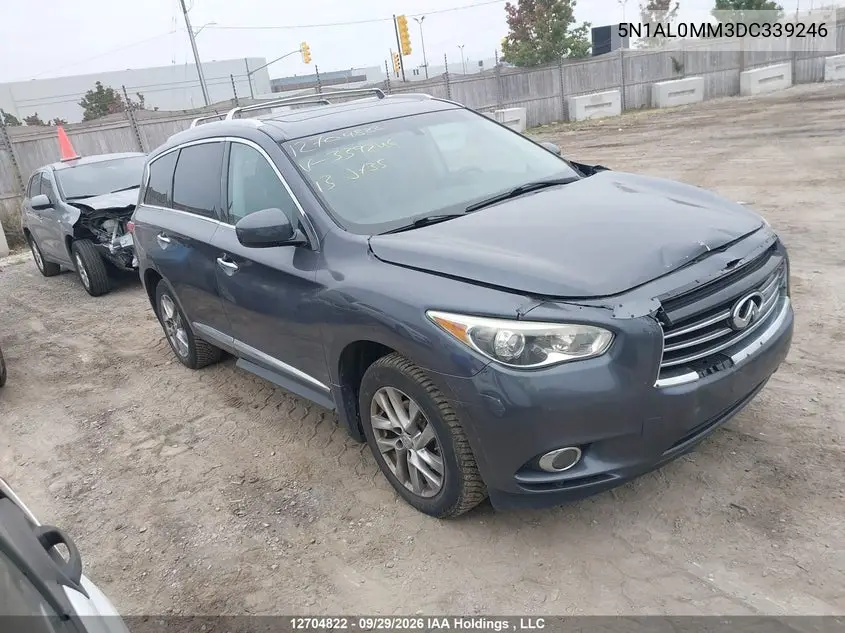 INFINITI JX 2013, VIN 5N1AL0MM3DC339246