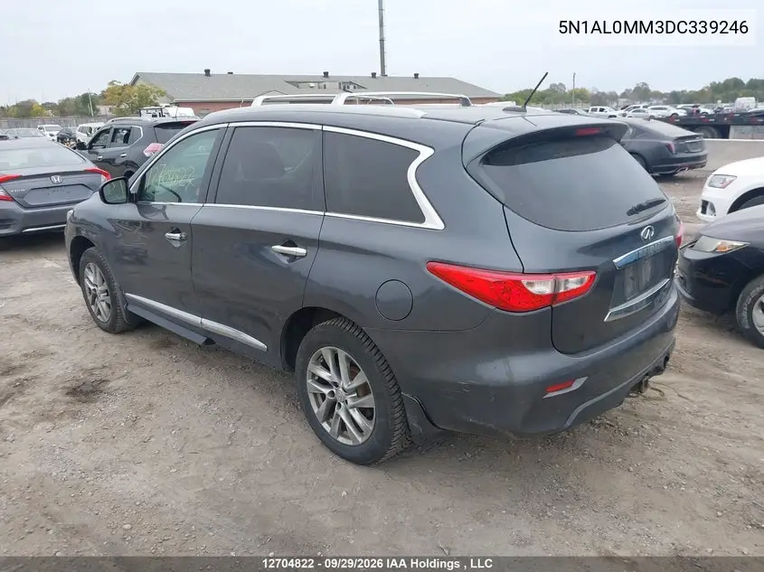 2013 INFINITI JX VIN 5N1AL0MM3DC339246 — фото 3