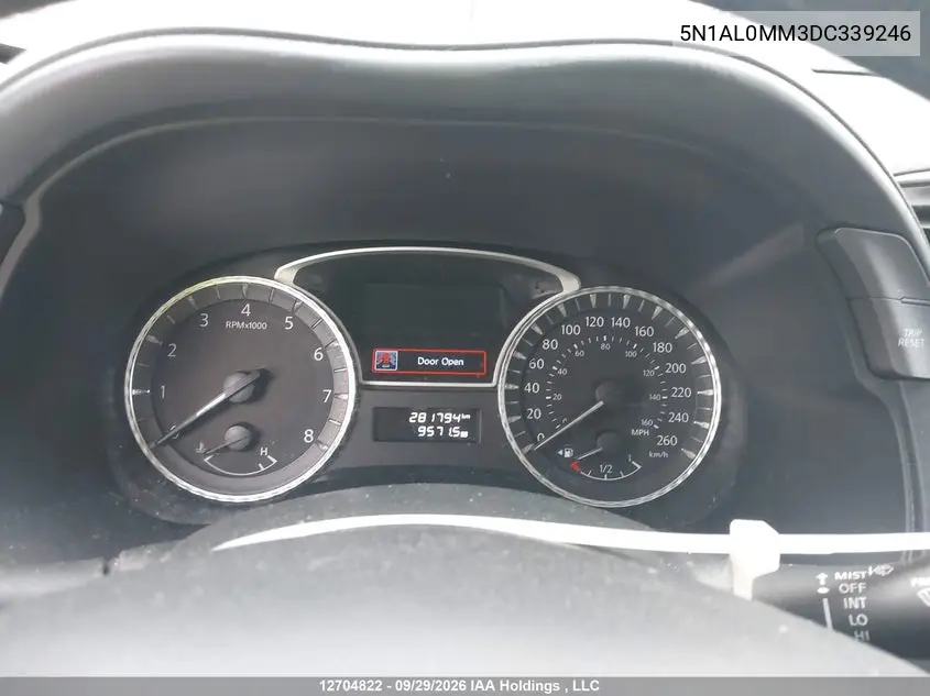 2013 INFINITI JX VIN 5N1AL0MM3DC339246 — фото 7