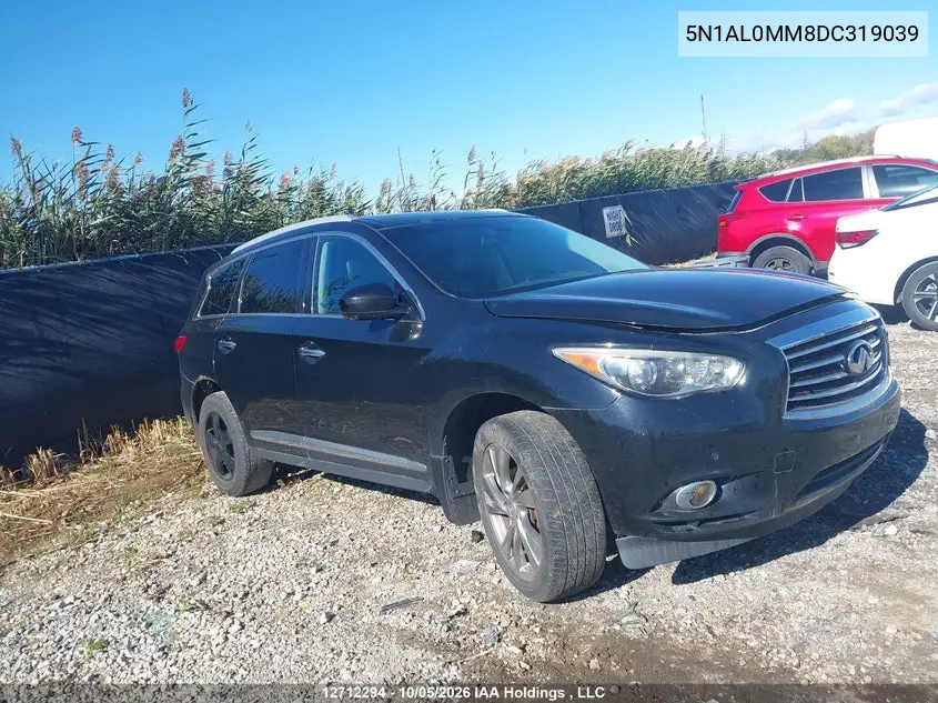 INFINITI JX 2013, VIN 5N1AL0MM8DC319039