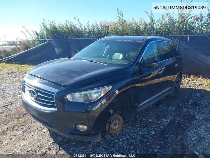 2013 INFINITI JX VIN 5N1AL0MM8DC319039 — фото 2