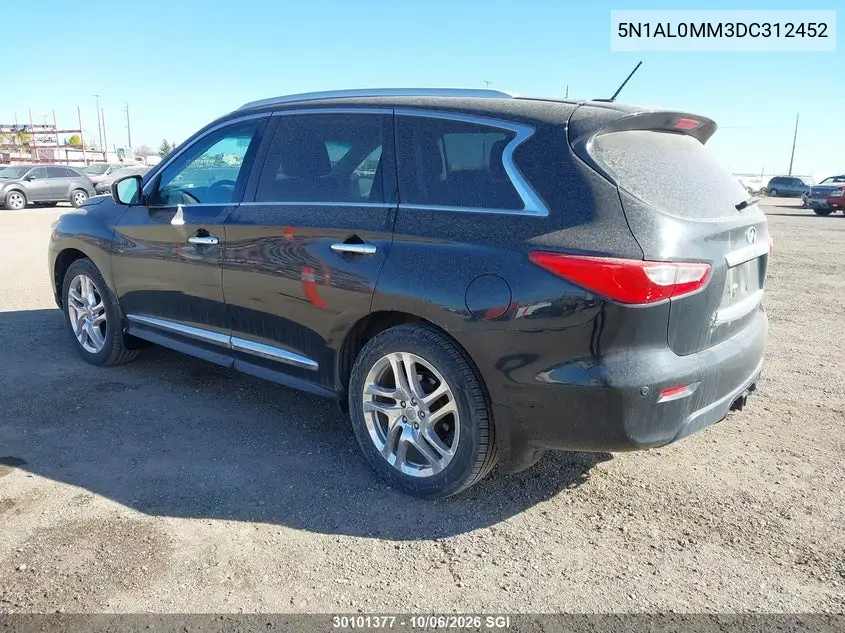 2013 INFINITI JX VIN 5N1AL0MM3DC312452 — фото 3