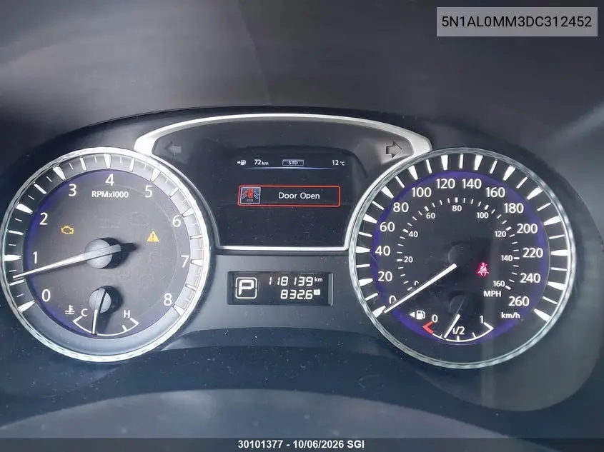 2013 INFINITI JX VIN 5N1AL0MM3DC312452 — фото 7