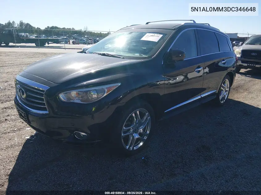 2013 INFINITI JX VIN 5N1AL0MM3DC346648 — фото 2