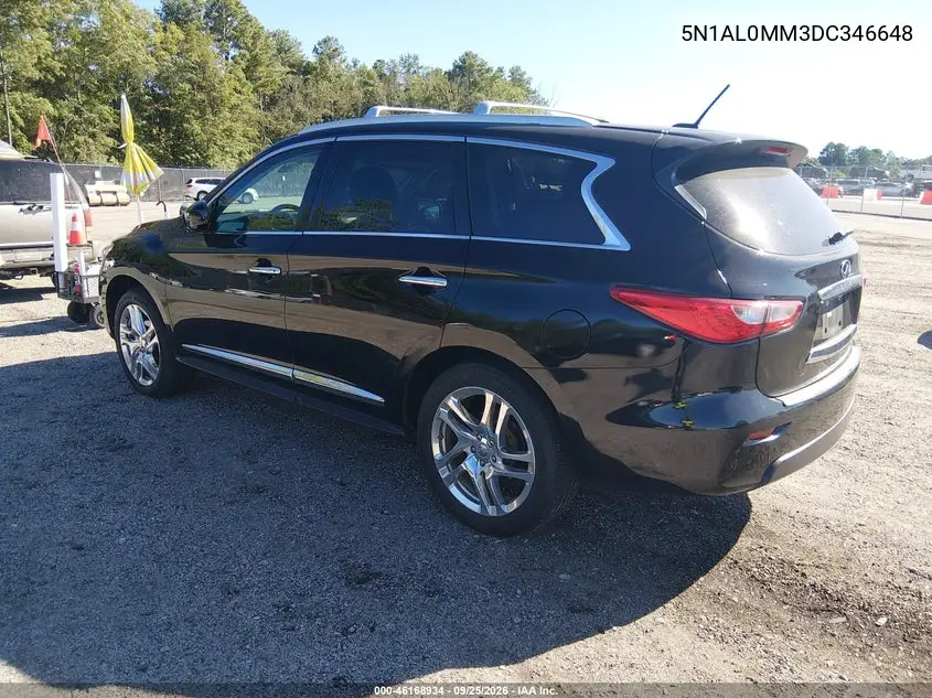 2013 INFINITI JX VIN 5N1AL0MM3DC346648 — фото 3