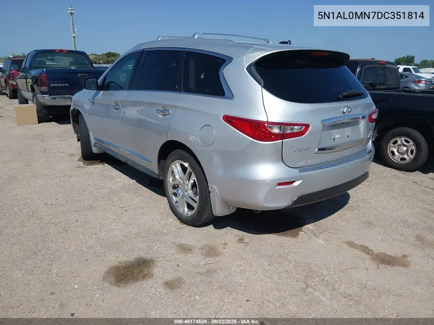 2013 INFINITI JX VIN 5N1AL0MN7DC351814 — фото 3