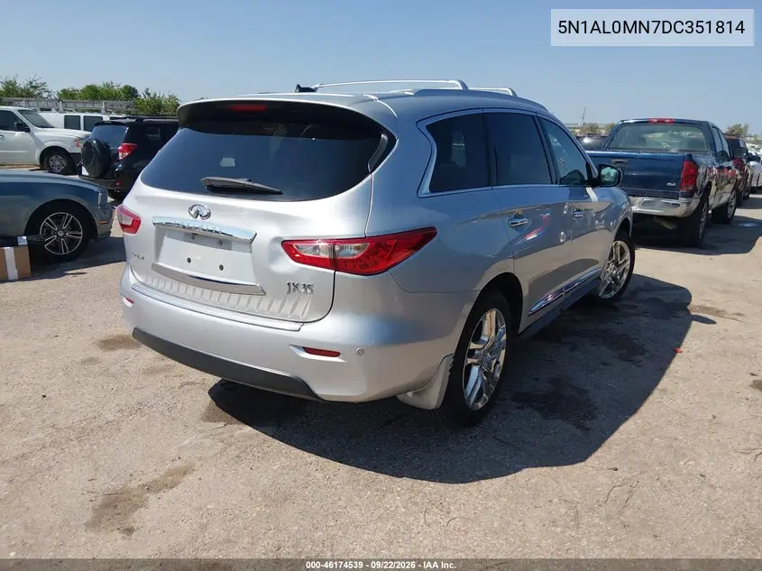 2013 INFINITI JX VIN 5N1AL0MN7DC351814 — фото 4