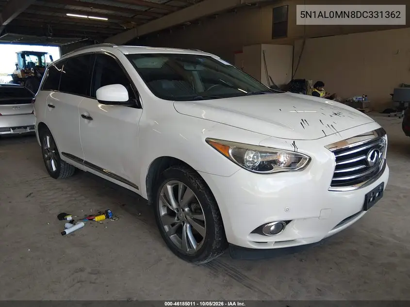 INFINITI JX 2013, VIN 5N1AL0MN8DC331362