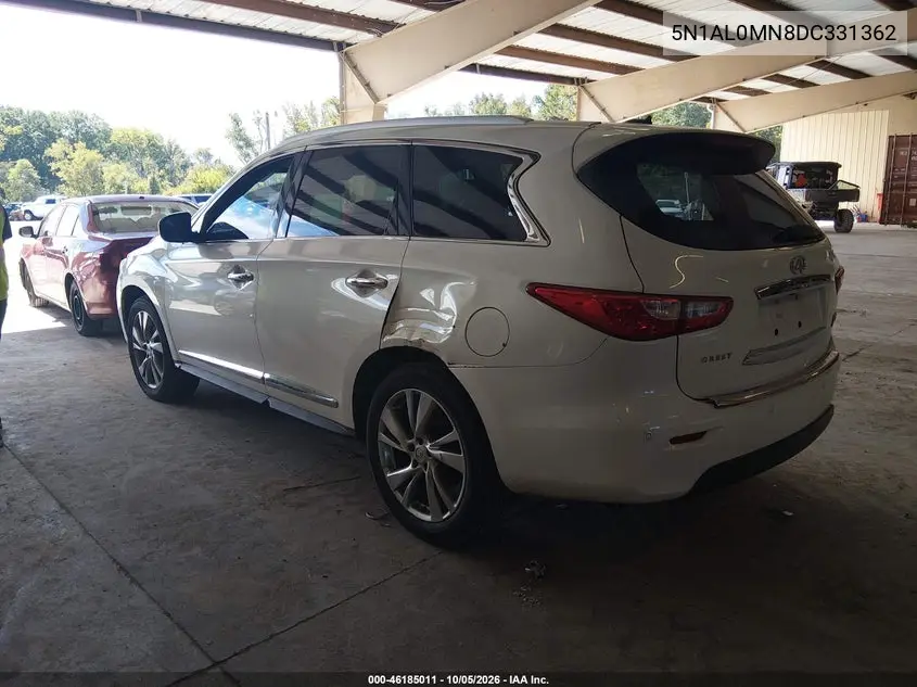 2013 INFINITI JX VIN 5N1AL0MN8DC331362 — фото 3
