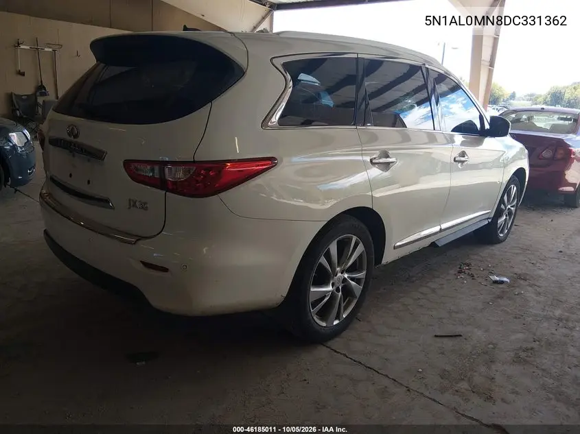 2013 INFINITI JX VIN 5N1AL0MN8DC331362 — фото 4