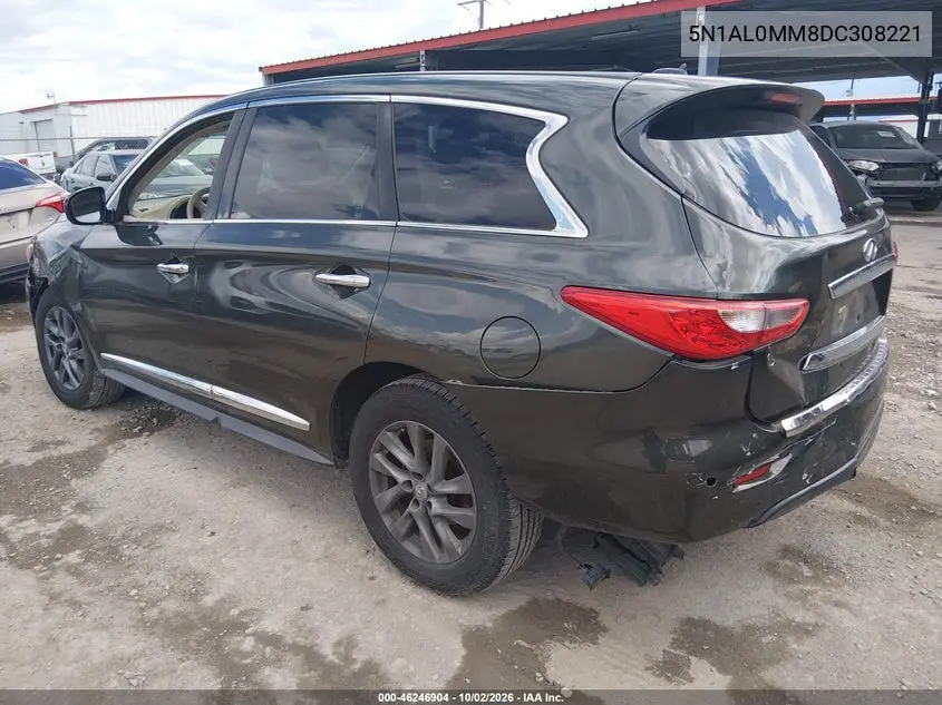 2013 INFINITI JX VIN 5N1AL0MM8DC308221 — фото 3