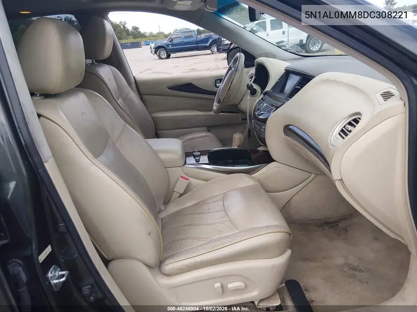 2013 INFINITI JX VIN 5N1AL0MM8DC308221 — фото 5
