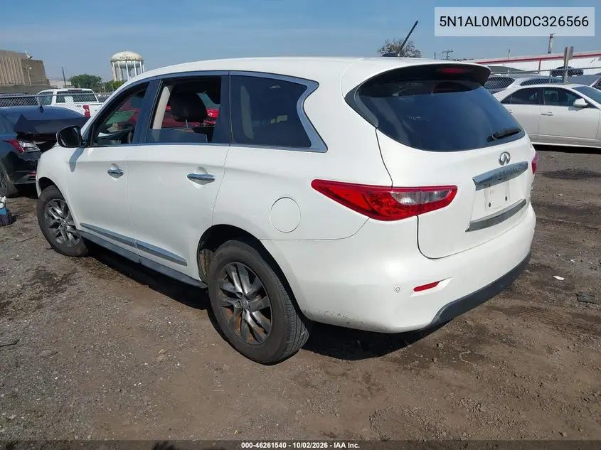 2013 INFINITI JX VIN 5N1AL0MM0DC326566 — фото 3