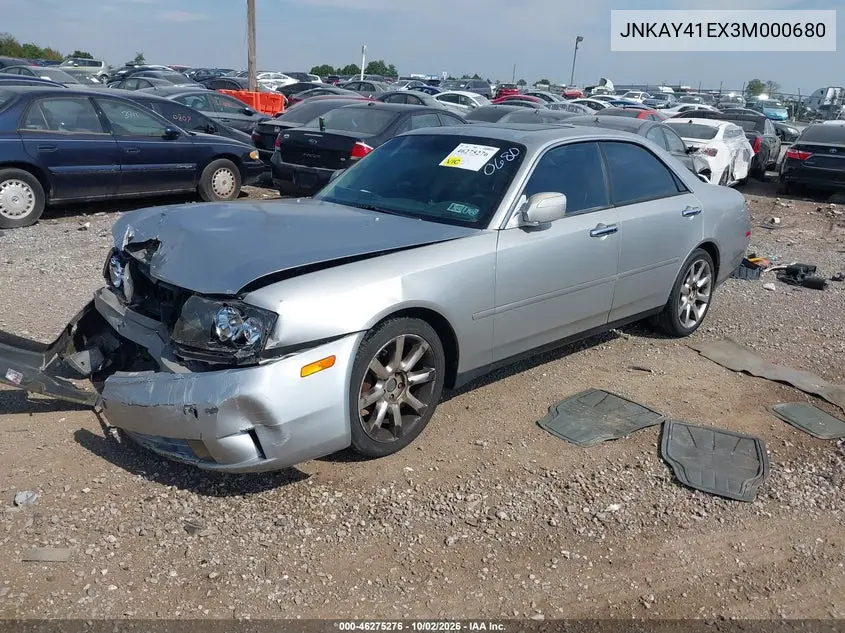 2003 INFINITI M VIN JNKAY41EX3M000680 — фото 2