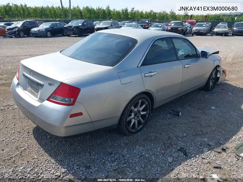 2003 INFINITI M VIN JNKAY41EX3M000680 — фото 4
