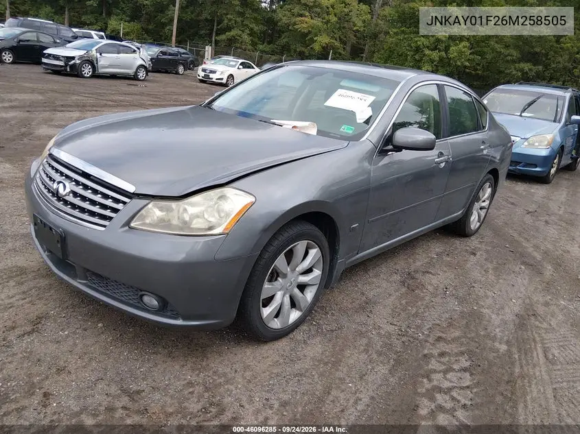 2006 INFINITI M VIN JNKAY01F26M258505 — фото 2