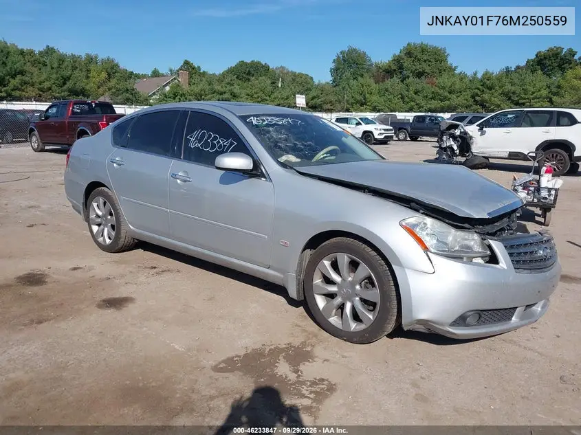 INFINITI M 2006, VIN JNKAY01F76M250559