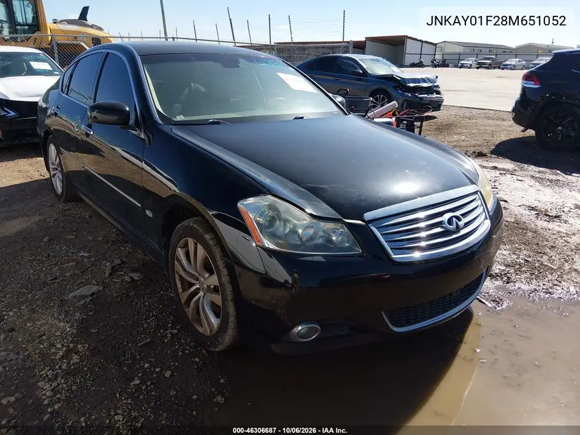 INFINITI M 2008, VIN JNKAY01F28M651052