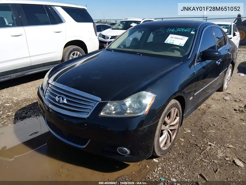 2008 INFINITI M VIN JNKAY01F28M651052 — фото 2