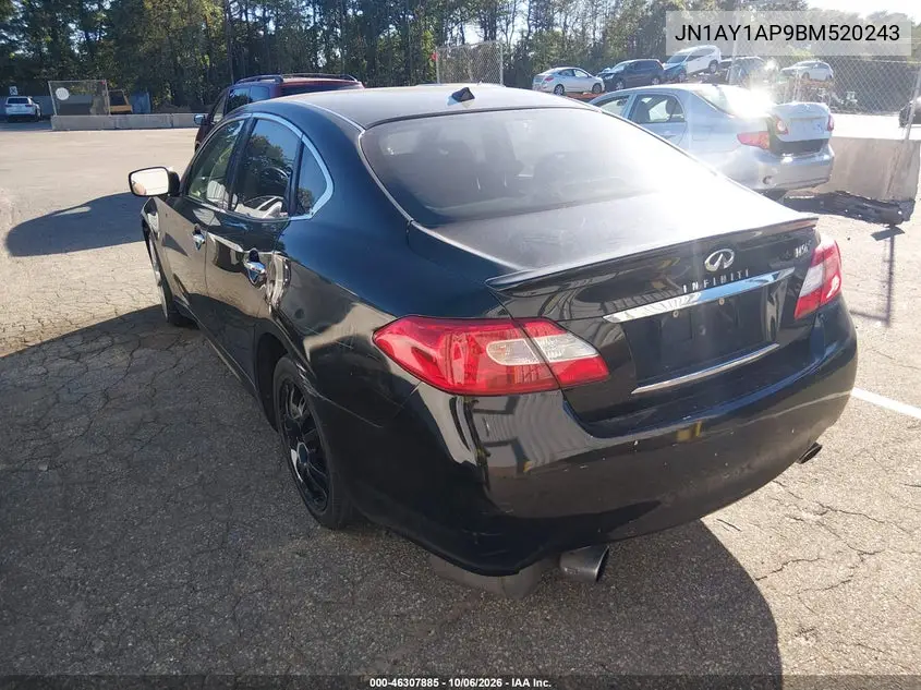 2011 INFINITI M VIN JN1AY1AP9BM520243 — фото 3