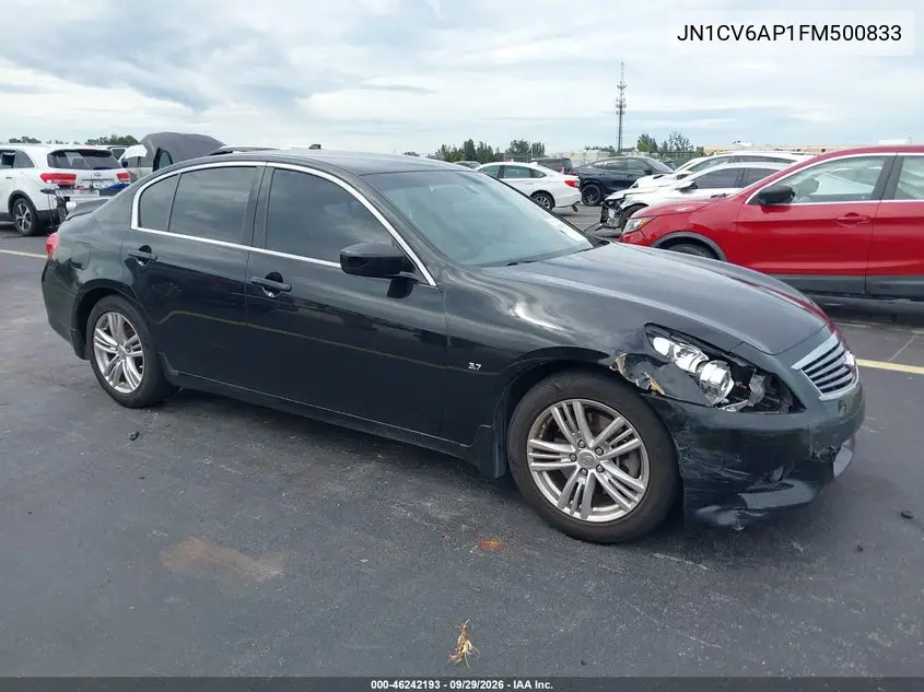 INFINITI Q40 2015, VIN JN1CV6AP1FM500833