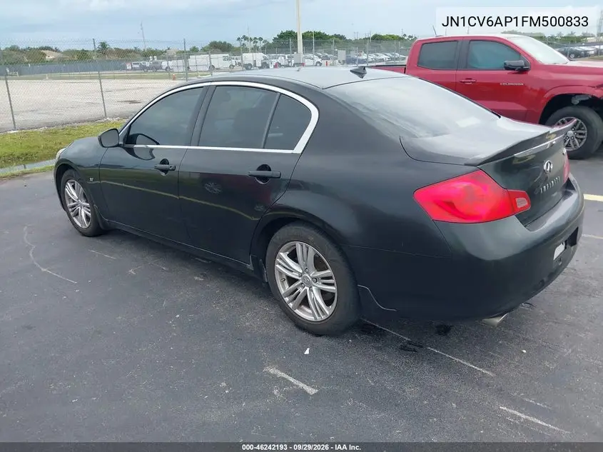 2015 INFINITI Q40 VIN JN1CV6AP1FM500833 — фото 3