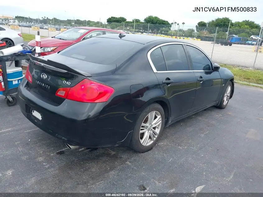 2015 INFINITI Q40 VIN JN1CV6AP1FM500833 — фото 4