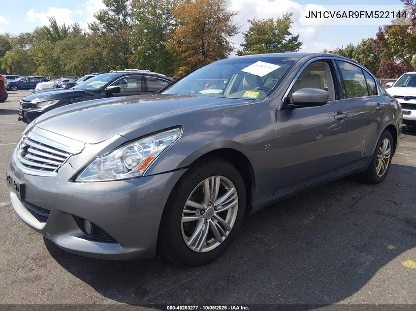 2015 INFINITI Q40 VIN JN1CV6AR9FM522144 — фото 2