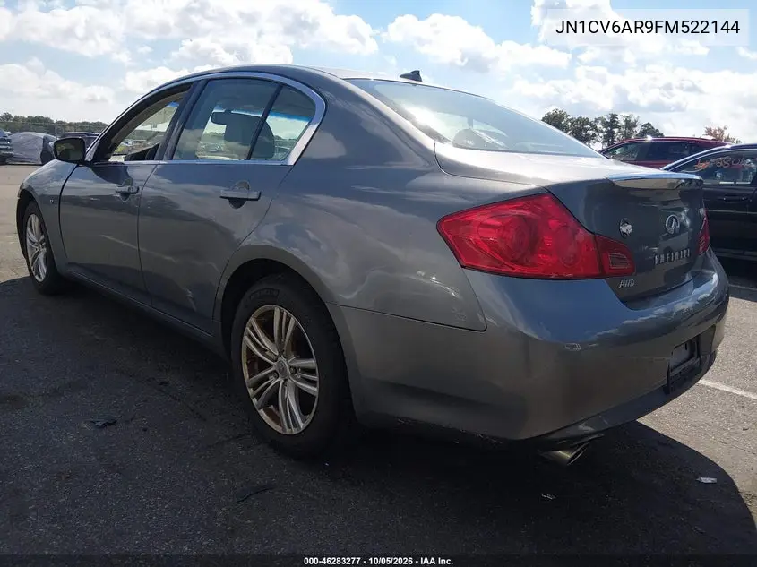 2015 INFINITI Q40 VIN JN1CV6AR9FM522144 — фото 3